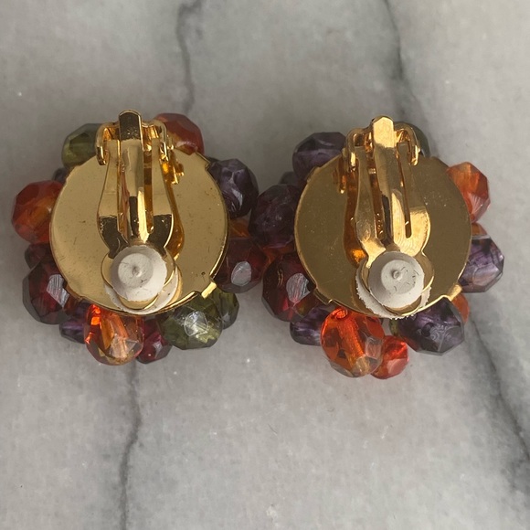 Vintage Earrings Clip ons - Joan Rivers - Picture 3 of 7